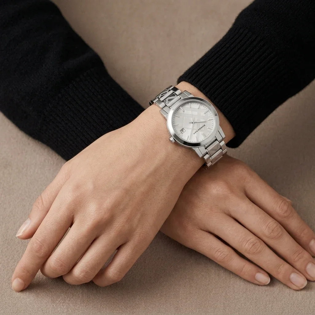 【BURBERRY　BU9037】 腕時計 シルバー burberry-montre-femme-burberry