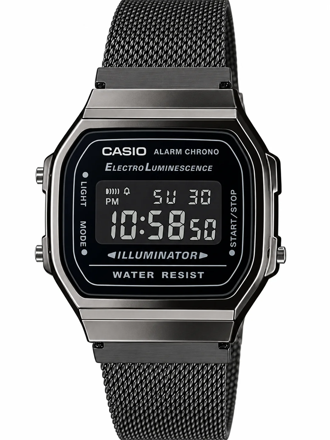 Casio A168WEGG-1BEF Unisex Digital 36mm Black Dial | Montres Outlet
