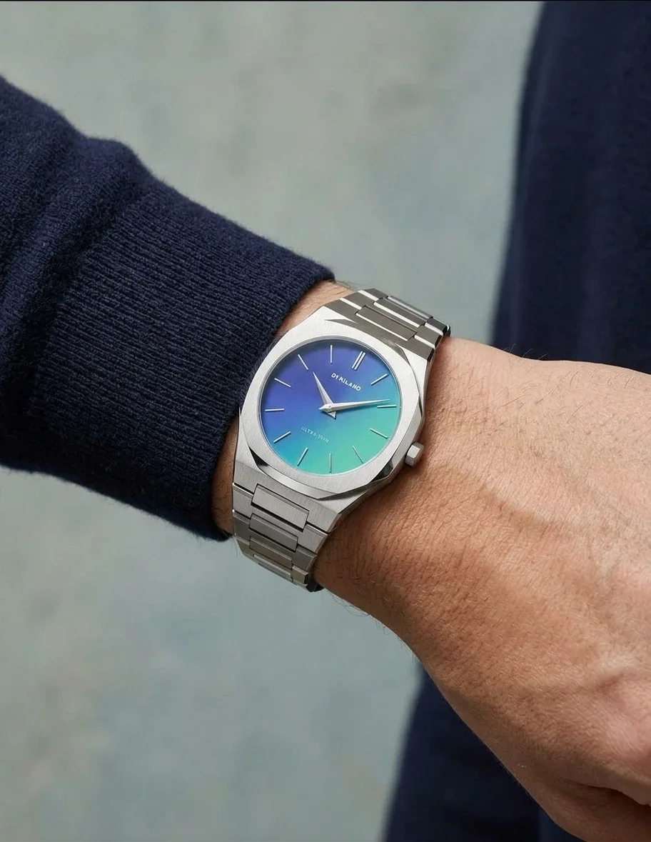 【レア】D1 MILANO ULTRA THIN ブルー文字盤（クオーツ） D1 Milano D1-UTBJ43 Ultra Thin Women's Watch | Montres Outlet