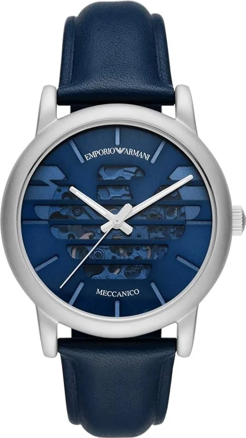 Emporio Armani AR60030 Luigi Men's 43mm Blue Dial Leather