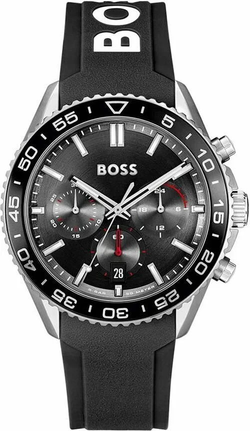 Hugo Boss 1514141 Men's Chronograph Watch 44mm Black - Image 1