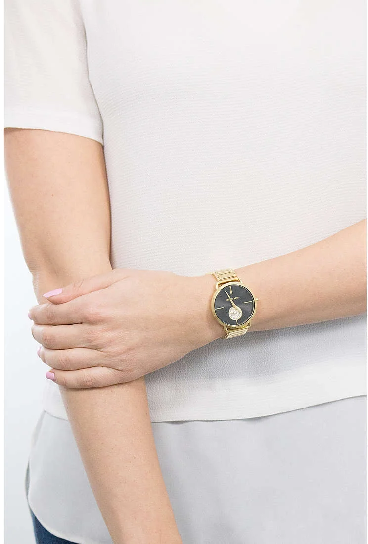 Michael Kors MK3788 Women's Gold Black Dial Watch | Montres Outlet