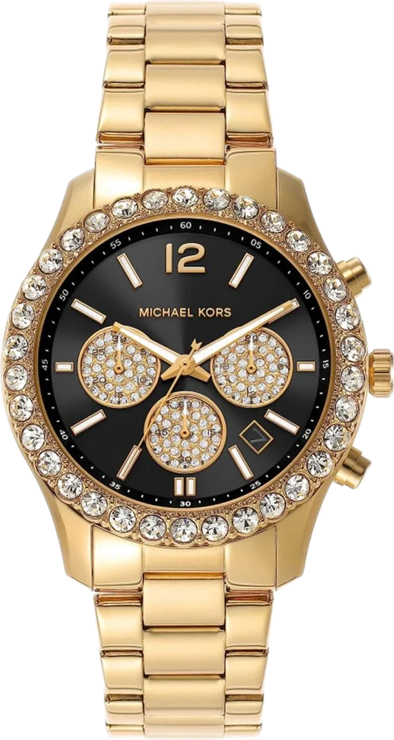 Michael Kors MK7414 Women's Black Dial Gold Bracelet | Montres Outlet