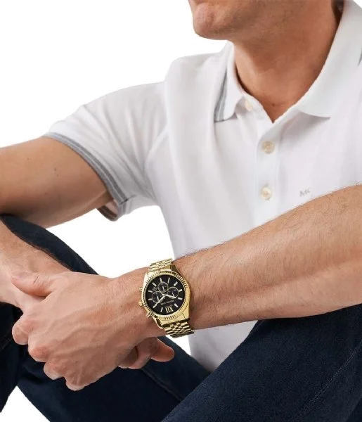 Michael Kors MK8286 Men's Chronograph 45mm Black Dial | Montres Outlet