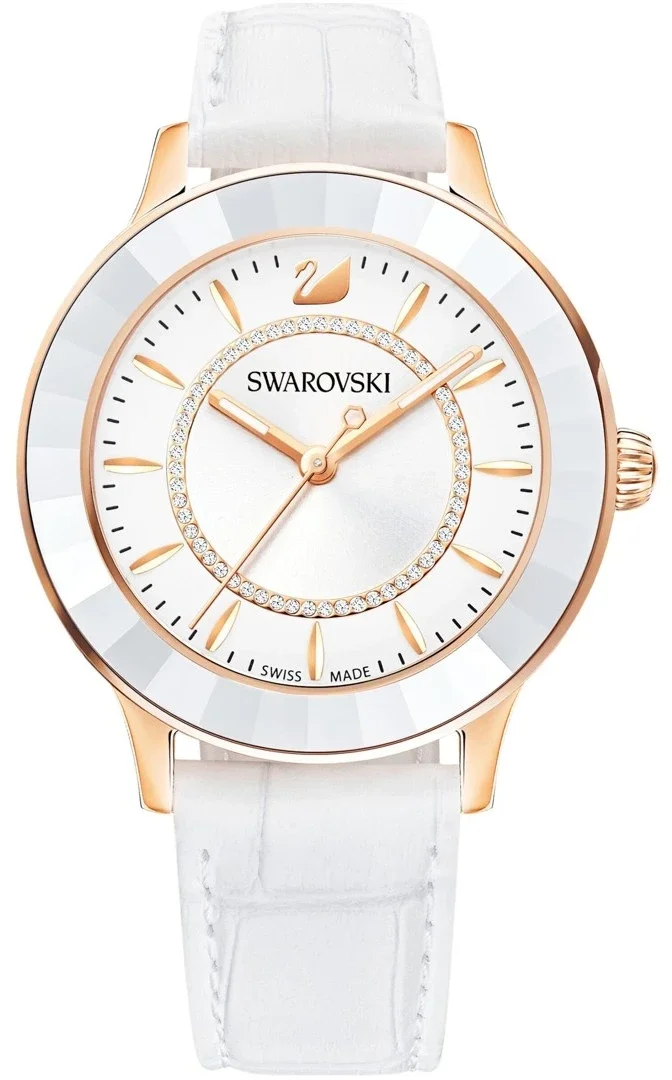 Swarovski 5414416 Octea Women's 36mm White Dial Leather | Montres