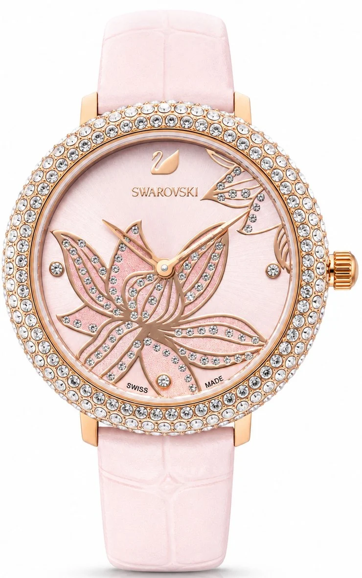 Swarovski 5575217 Women's 36mm Silver Dial Leather | Montres Outlet