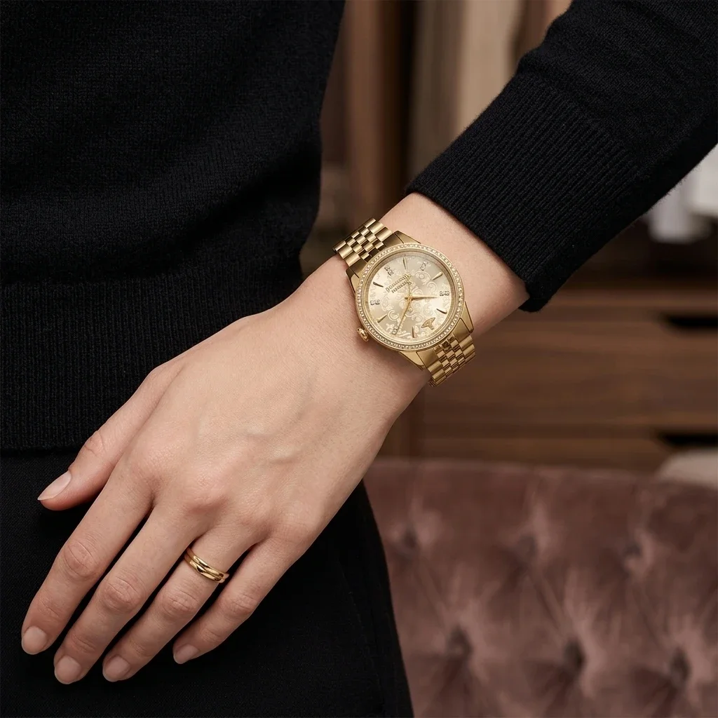 Vivienne Westwood Little Wallace VV327LCPGD Gold | Montres Outlet