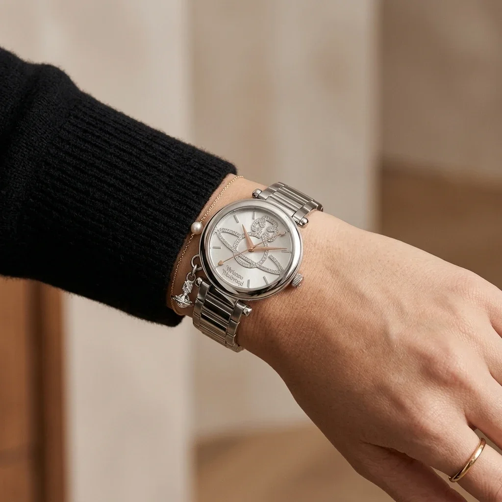 Vivienne Westwood Orb VV006SLSL Silver Dial Steel | Montres Outlet