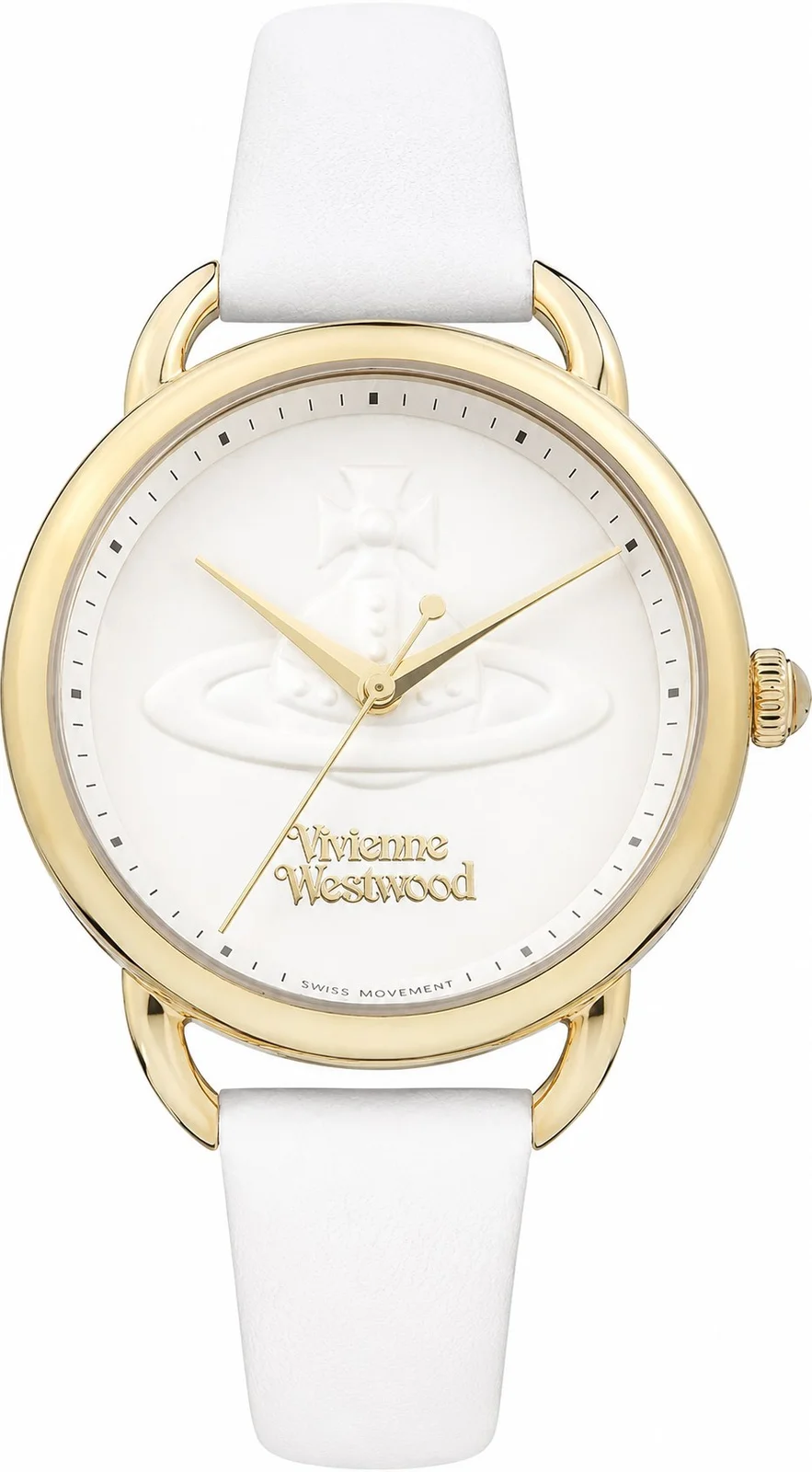 L*m様 【新中古】Vivienne Westwood ꙳☄︎ ホワイトレザー Vivienne Westwood Carnaby VV163GDCM Mother-of-Pearl | Montres Outlet